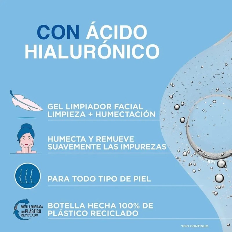 Limpiador Facial POND'S Ácido Hialurónico Vitaminas B3 200ml
