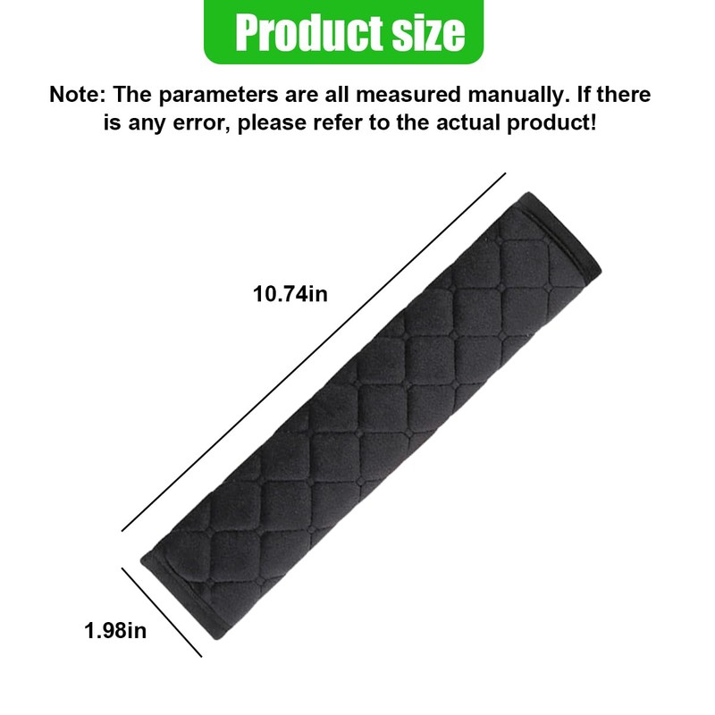 GAOLAOSY 5PCS Extra Long Car Seat Belt Cover Pads, Soft