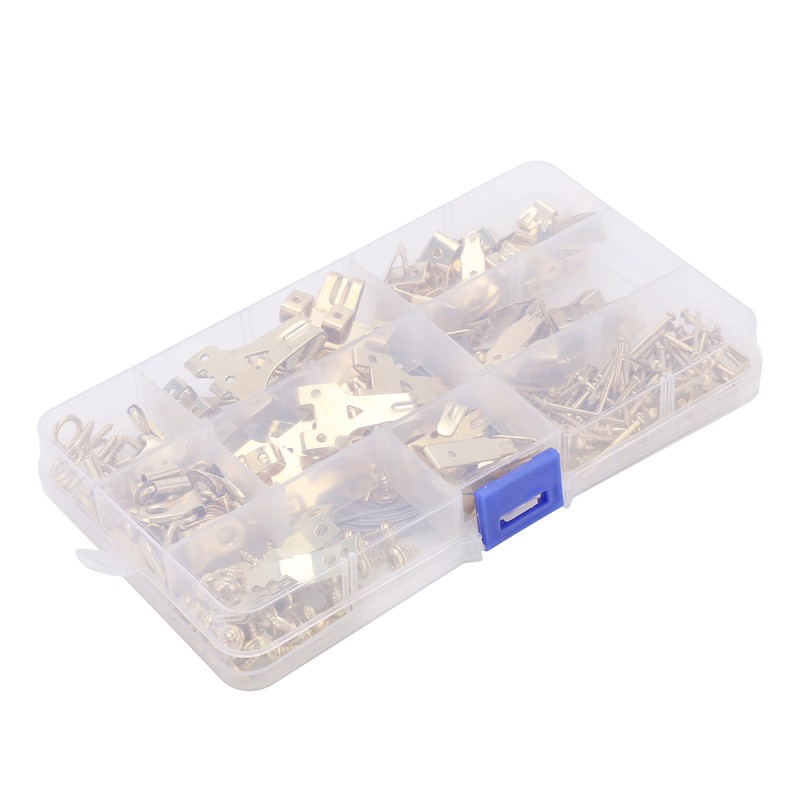 230PCS Photo Frame Hook Kit NonTrace Screw Nail for Wall