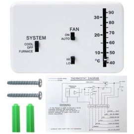 BGEHHCY New 12V DC RV Thermostat | Direct Replacement for Dometic 3106995.032 | Analog Control