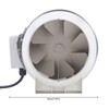 6 Inch Inline Duct Fan, 75W 540m ³/h Efficiency Air