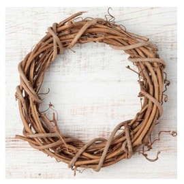 6 Inch Grapevine Twig Wreaths by Factory Direct Craft (6 Pieces) - Pack of 6 Natural Dried Vine Round Wreath Frames (6 inch Diameter)