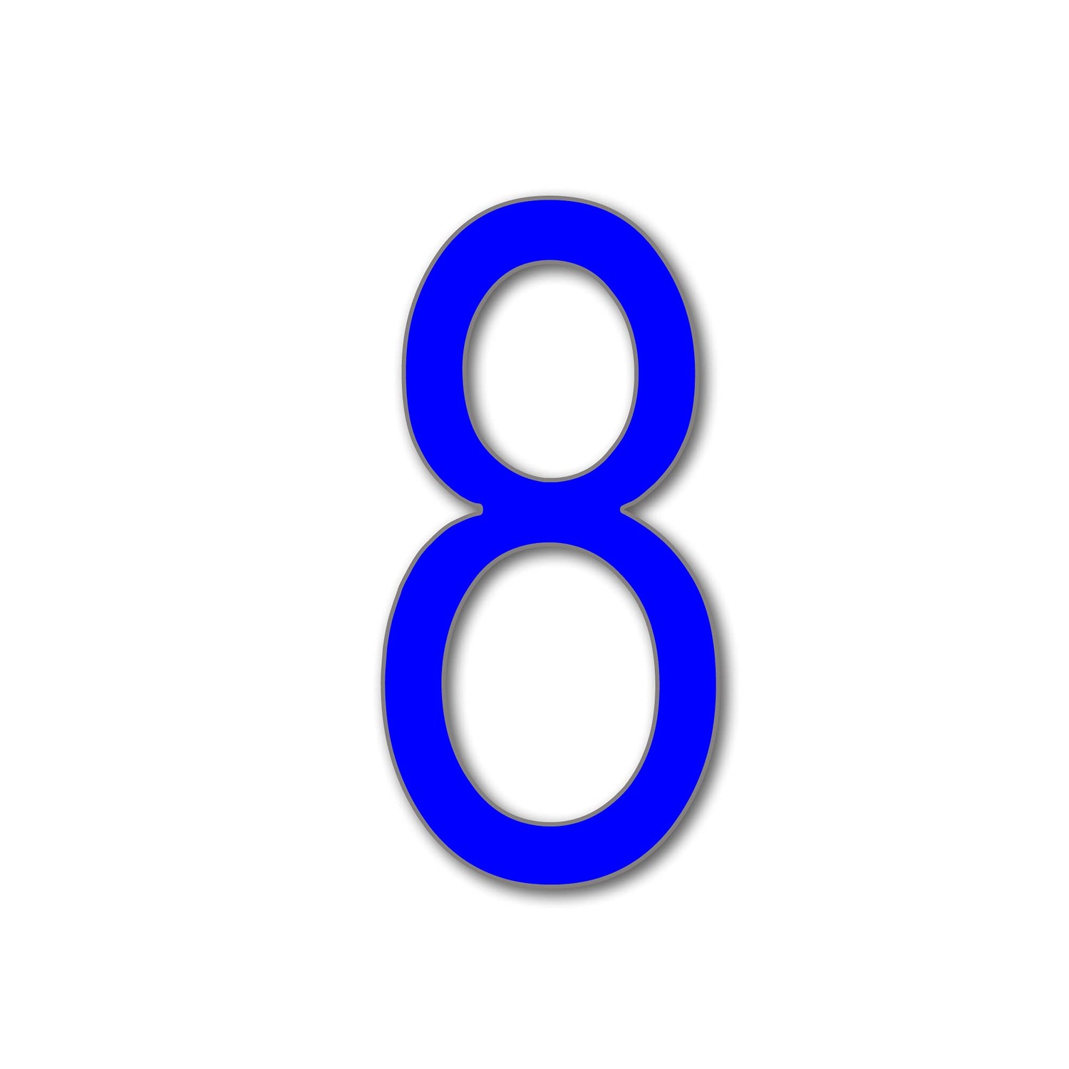 JustHouseSigns House Number 8 ARIAL Door Numbers in 3 Sizes (15, 20 ...