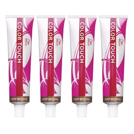 Wella Professionals Color Touch 4/0 Medium Brown 60 ml Pack of 4