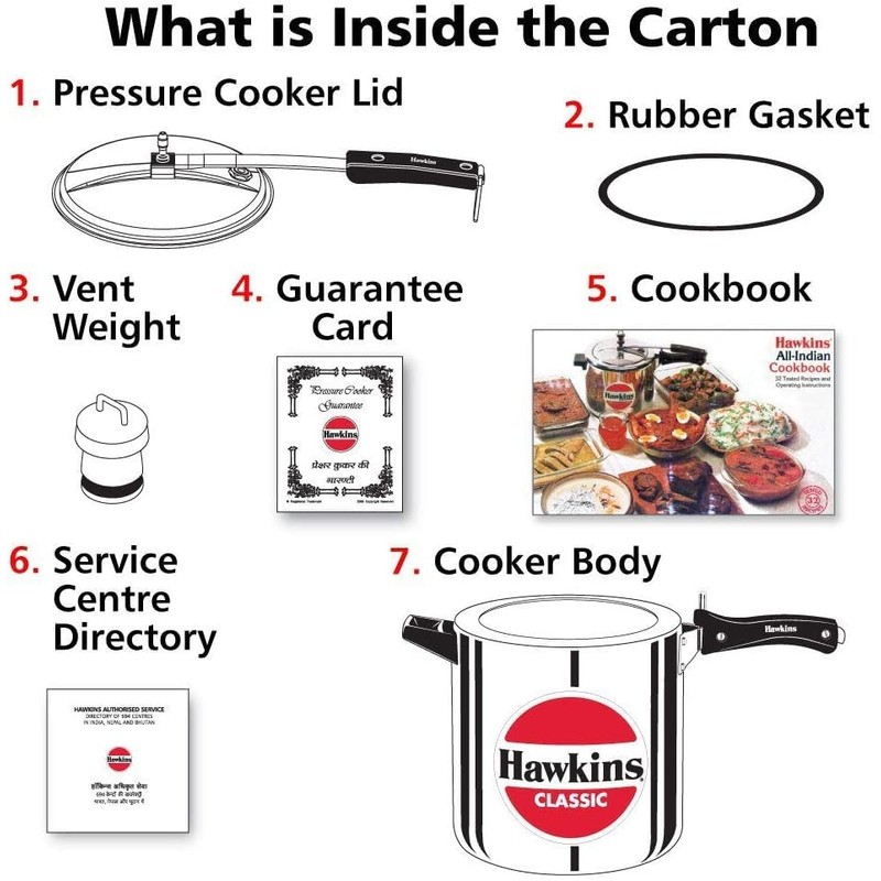 Hawkins 12 Litre Classic Pressure Cooker, Best Inner Lid Cooker,