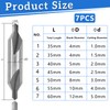 Centre Drill Bit Set Metal Wood Lathe Accessories Centring Grain
