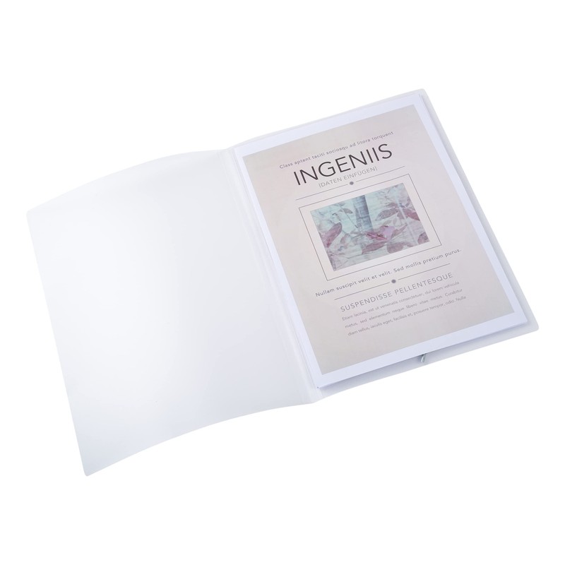 Elba 33490FL A4 File Folder / Plastic with Elastic Closure