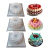 Kit 3 Moldes Gelatina De Diseño Rehilete, Panal Y Acordeón