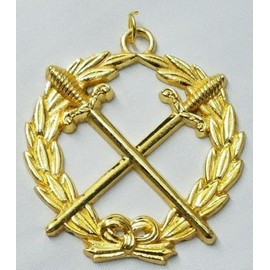 Freemason Grand Sentinel Collar Jewel in Gold Tone