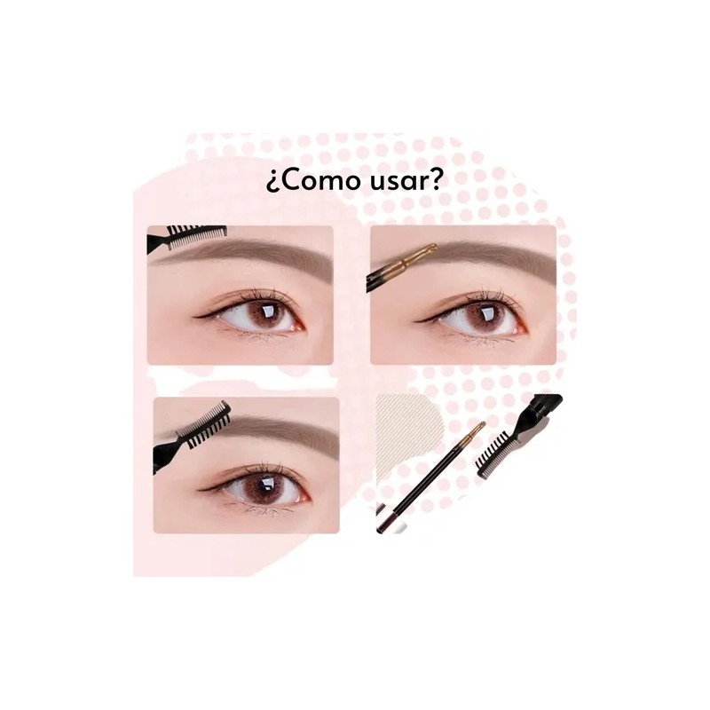 Tinta Para Cejas Indeleble Con Cepillo Saniye