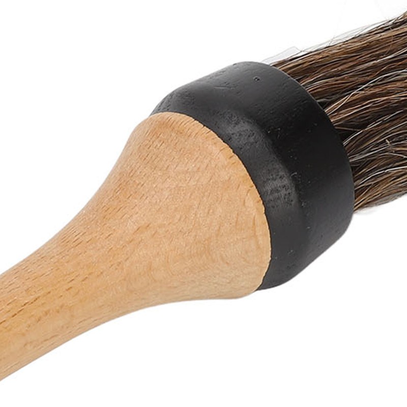 Wooden Neck Duster Brush Broken Hair Cleaning Sweep Hairdresser Neck