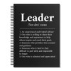 WUUCKOO Leader Definition 80 Sheets 160 Pages Funny Spiral Notebook,