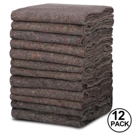 SEGAWE 24 Pack Heavy Duty Moving Blankets 53" x 74" Shipping Furniture Protection Pads