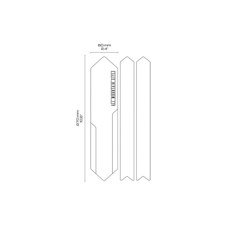 All Mountain Style Unisex Honeycomb High Impact Chain Guard, Black/Silver,