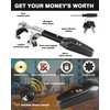 Tevlaphee Steering Wheel Lock with Alarm,Heavy Duty Anti-Theft Car Device