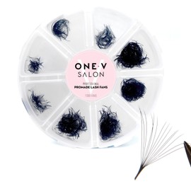 One V Salon Pro 14D Promade Loose Fans, 1000 Premade Extreme Mega Volume Lash Fans | D Curl | 0.05 mm | 8–15 mm Mixed Lengths | Thin Base, Hand-Crafted Eyelash Extensions(14D-0.05-D-Curl)