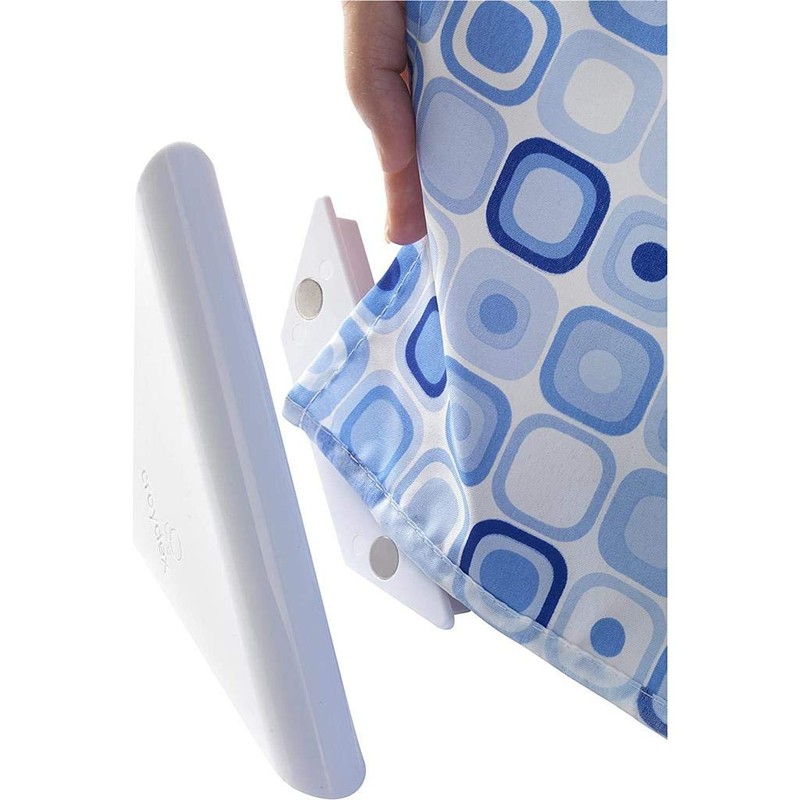 Croydex Magnetic Curtain Clip, White, 125 mm