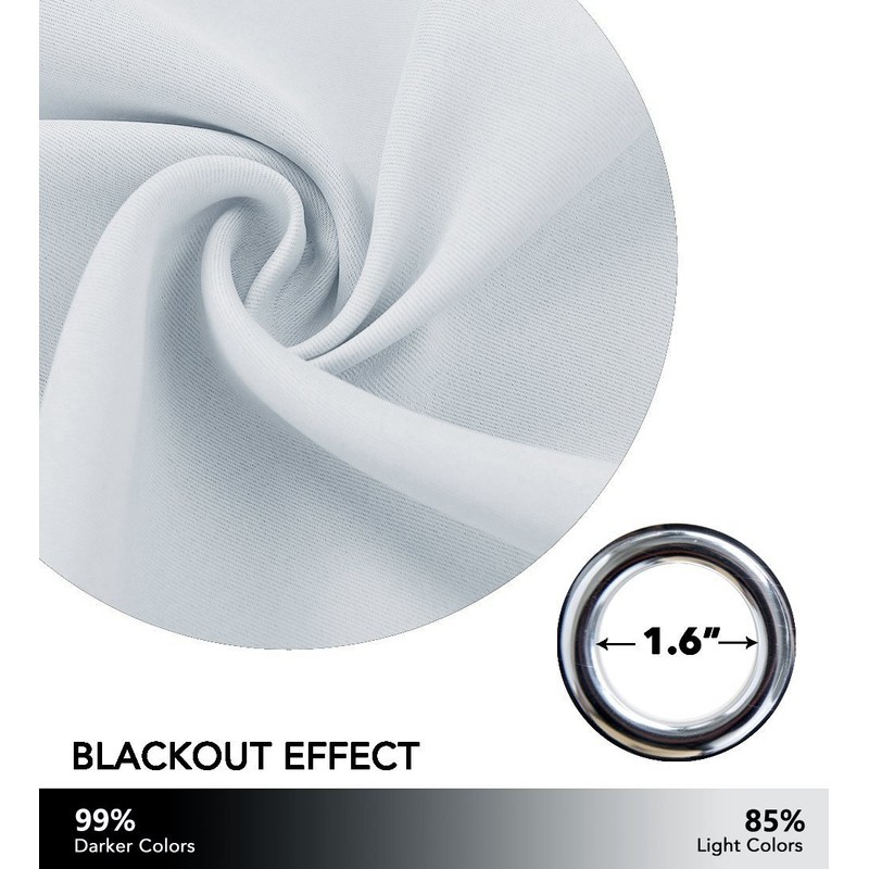 NICETOWN Star Room Darkening Curtains - Magical Hollow Twinkle Star