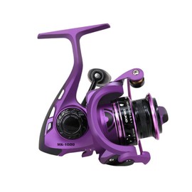 SportsInn MK1000 Purple Fishing Reels 5 BB 1 RB Spinning Reel Front Drag Reel Gear Ratio 5.5 :1 Right or Left Handed Interchangeable, Lightweight Conventional Reel