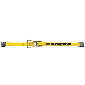Ancra 45982-11 Ratchet Tie Down with Long Wide Handle and Flat Hooks, 2-Inch by 30-Feet, 3,333-Pounds Working Load Limit