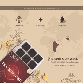 Aromafume Frankincense Incense Bricks (3 Trays x 9 pieces each) Ideal for prayer, meditation and usage in churches and temples. Made using pure Frankincense from Somaliland! Refill Pack