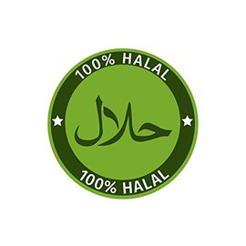 Sticker 100% Halal Notice Sign for Doner Snack Bistro Premium Sticker Weatherproof and UV-Resistant