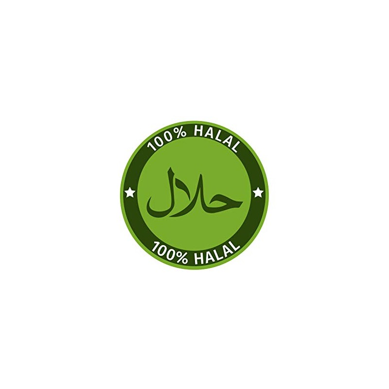 Sticker 100% Halal Notice Sign for Doner Snack Bistro Premium