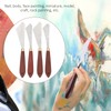 4Pcs Stainless Steel Palette Knife Shaped Oil Painting Art Spatula
