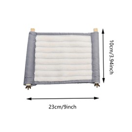 Warm Bird Nest Bed, Hanging Hammock Snuggle Hut Parrot House Tent Toy Bird Cage Perch for Parakeet Budgies Cockatiels Lovebird Cockatoo Finch Hamster Chinchilla Guinea Pig(Medium, Grey)