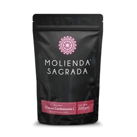 Molienda Sagrada, Molienda Sagrada, Cacao Cardamomo 200gr/ Infusión de Cacao Nibs y Semillas de Cardamomo Pulverizadas, 200 gramos