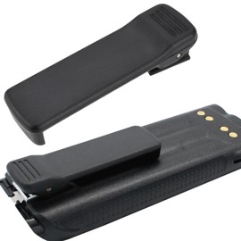 ECSiNG Pack of 2 Radio Belt Clip Walkie Talkie Back Clip NTN8266B NTN8266 Compatible with Motorola XTS3000 XTS5000 APX6000 APX7000 Black