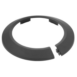 sourcing map Escutcheon Plate, 1Pcs 90mm - Fit 3.5" Outer Diameter Split Pipe Flange Water Pipe Cover Collar Decoration, PP Plastic Plumbing Cover Plates (Black)