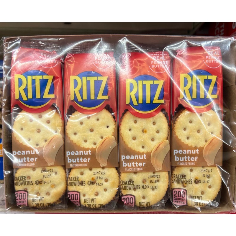 RITZ Peanut Butter Sandwich Crackers 1.38 oz (8-Packs)