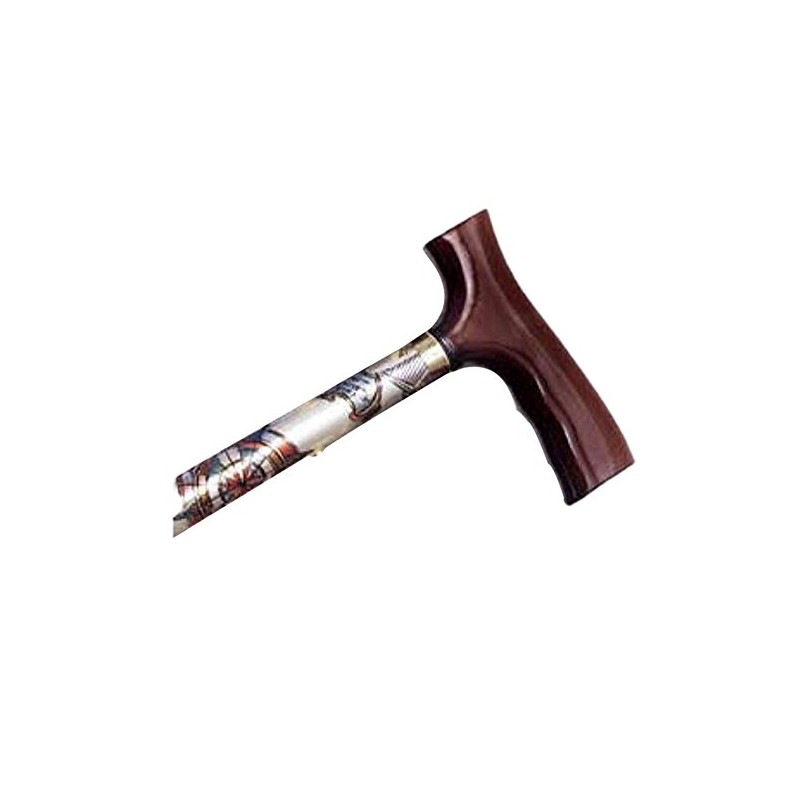 AlexOrthopedic Mobility Support Adjustable Travel Folding Cane with Fritz Handle