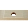 Street Broom 40 cm Flat Wood Elaston Red Handle Hole
