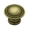 Liberty PN0408C-ABT Antique Tumbled Brass 1 1/8" Cabinet Drawer Knob