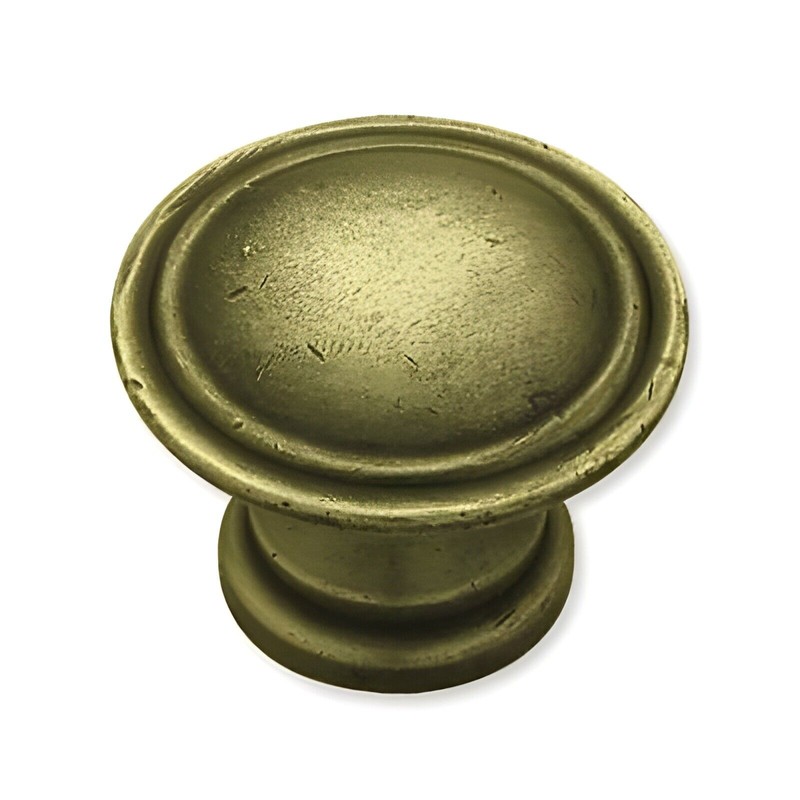 Liberty PN0408C-ABT Antique Tumbled Brass 1 1/8" Cabinet Drawer Knob