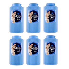 6x Paglieri Felce Azzurra Talco Classico Body Powder Classic Talcum 500 g