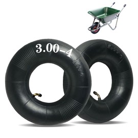 Mtlhbcg Inner Tube for Wheelbarrow, 3.00-4 Replacement Hose, Replacement Tyre for Air Wheels with Strong Load Capacity, Curved Valve Stem, Sliding Barrow, Inner Hose, for Wheelbarrows, Mowers, Hand
