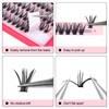 Cluster Eyelash Extensions (0.07D Curl 40D, 10mm)