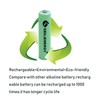 GEILIENERGY Solar Light Batteries AAA Triple A NIMH 600mAh 1.2V