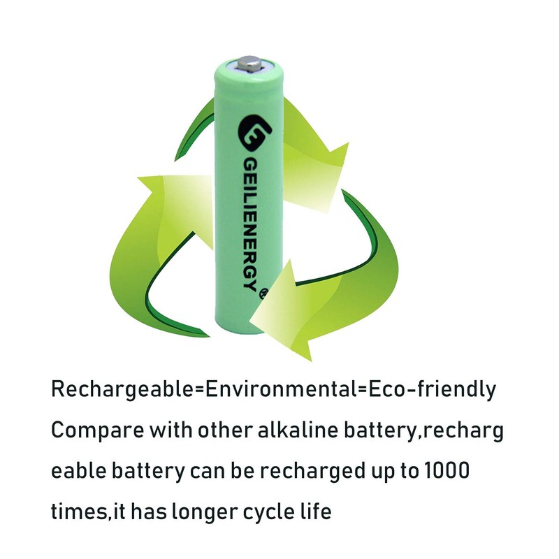 GEILIENERGY Solar Light Batteries AAA Triple A NIMH 600mAh 1.2V