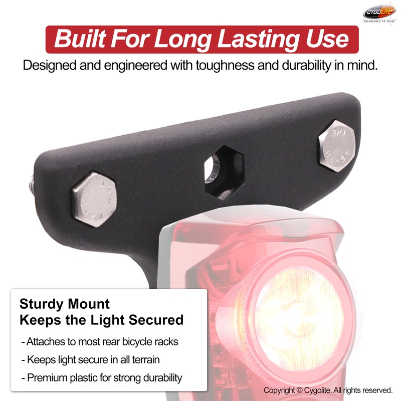 Cygolite Tail Light Rack Mount - for Hypershot, Hotshot Pro,