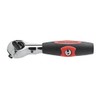 STRAIGHT Swivel Ratchet Wrench 2-Way Stubby Type 1/4 inch (6.5