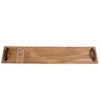 Mud Pie Long Oversized Wood Board 8" x 42", Brown