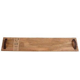 Mud Pie Long Oversized Wood Board 8" x 42", Brown