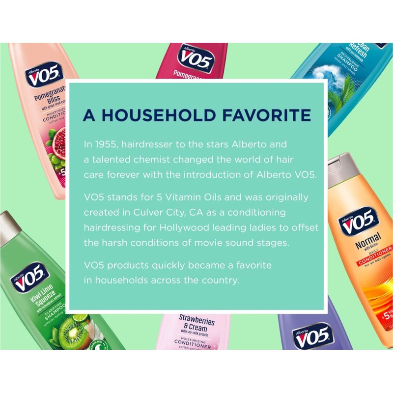 Moisture Milks Conditioner Cream, 12.5 oz, Strawberries by Vo5 (Pack