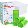 Bedside Commode Liners with Super Aborbent Pad, 100 Bags+100 Pads