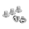 uxcell #10-32x1/4" Button Head Socket Cap Screws, 10pcs 304 Stainless