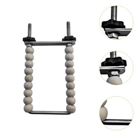 Fenteer Bird Parrot Perch Bird Training Perch Stand, Climbing Cage Accessory, Bird Hanging Perch for Small Budgie Macaw Finches